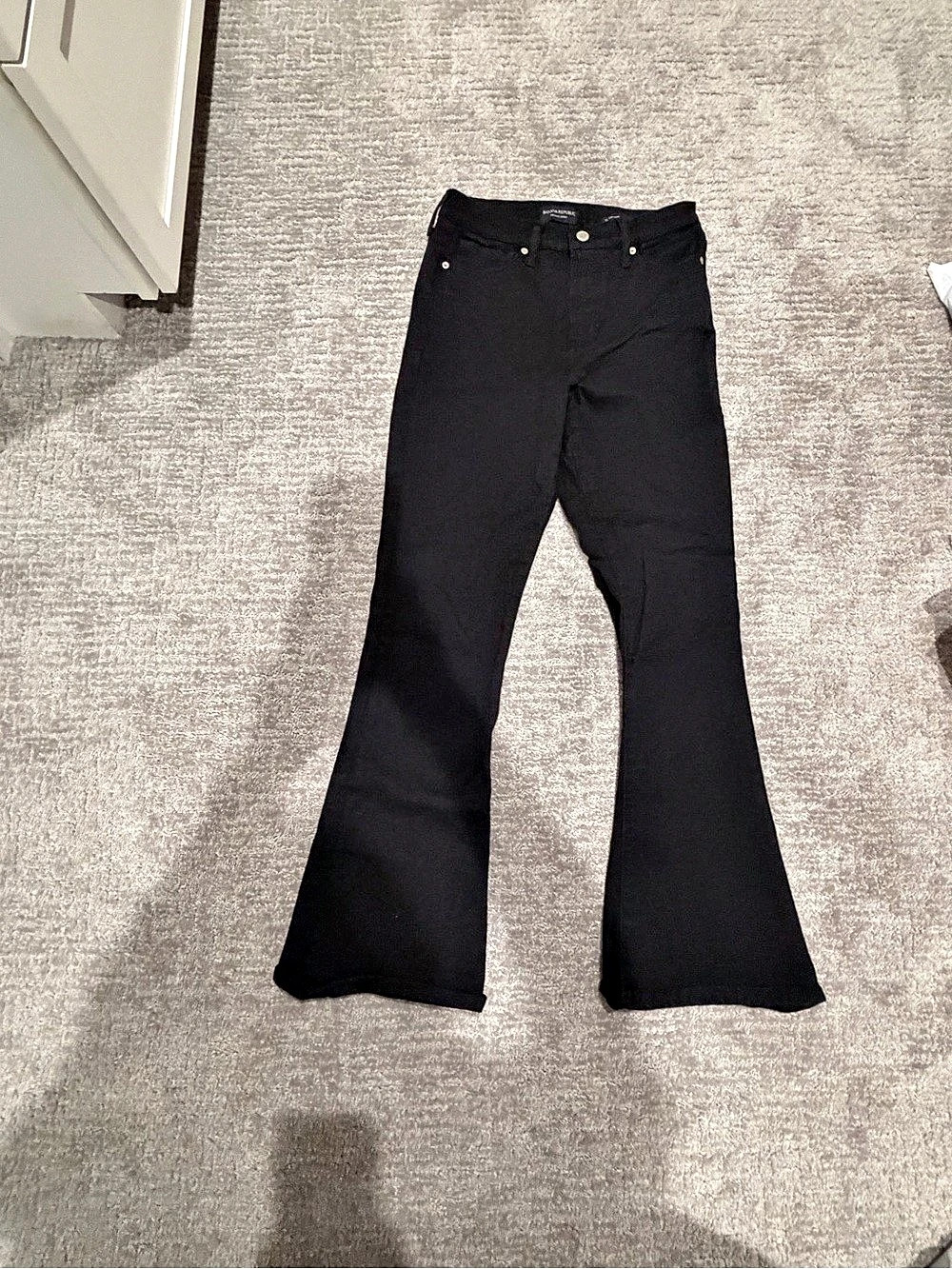 Banana Republic High Rise Flare Black Flare Jeans Waist 27 Short Like New